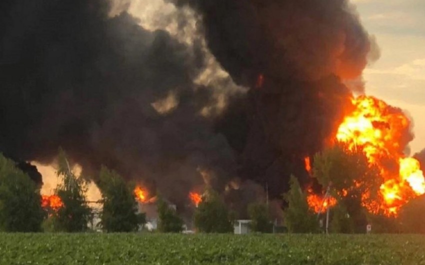 Rusiya ordusu Dnepropetrovskdə neft anbarını vurdu