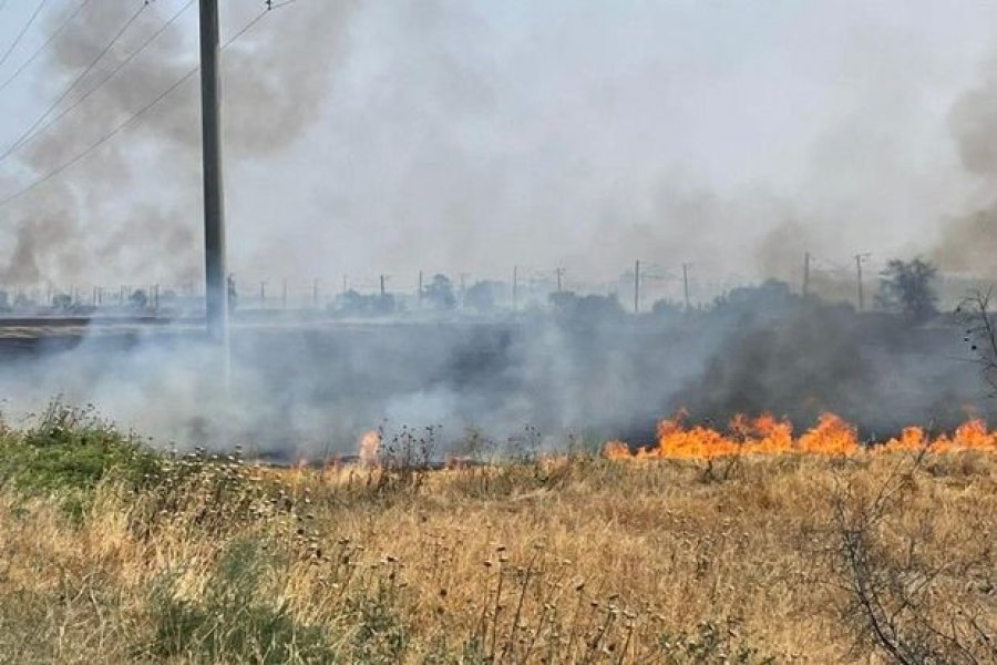 Füzulinin azad edilmiş kəndində yanğın olub