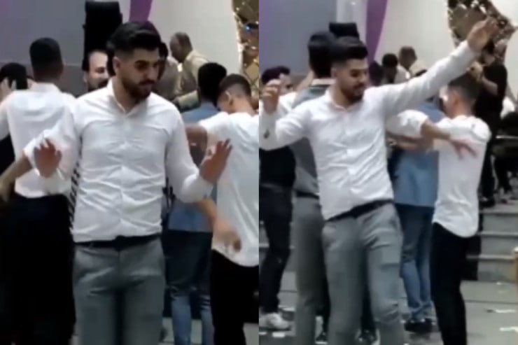 Toyda belə oynadıqlarına görə polis saxladı - VİDEO Toyda belə oynadıqlarına görə polis saxladı - VİDEO