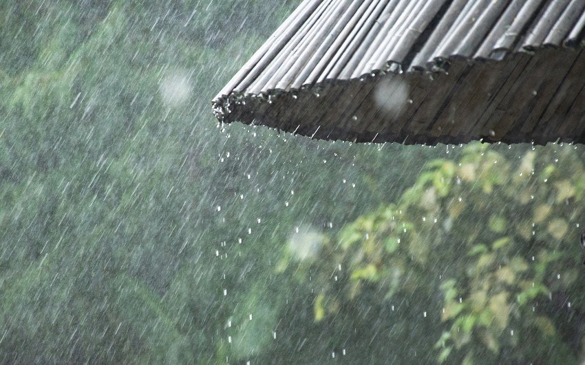Leysan xarakterli yağış yağıb - FAKTİKİ HAVA 