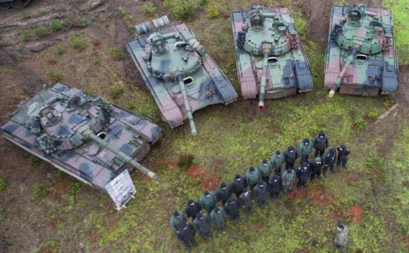 Polşa tankları artıq Ukraynadadır - FOTO