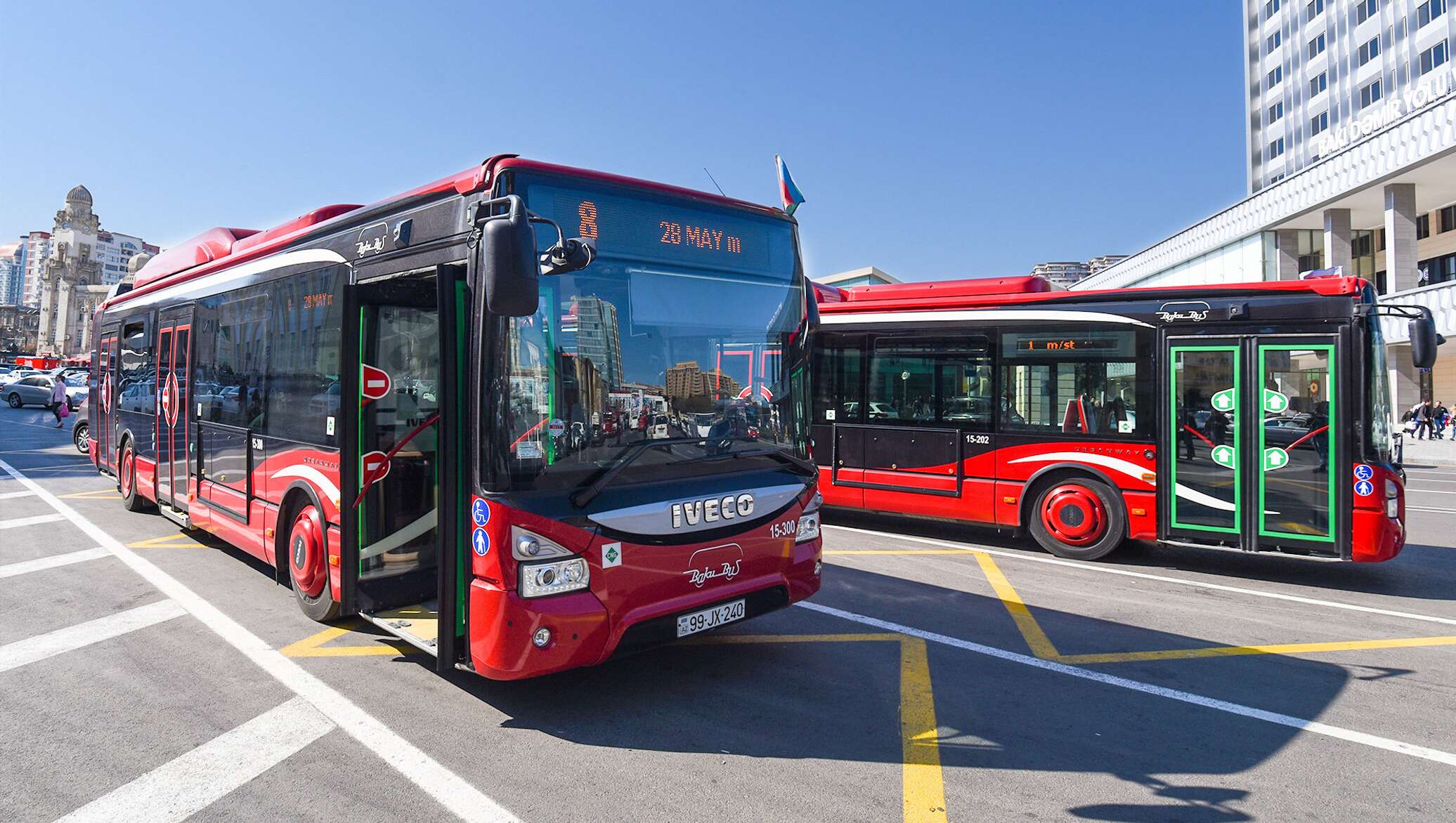BNA: Bakıda 146 marşrut avtobusu GECİKİR