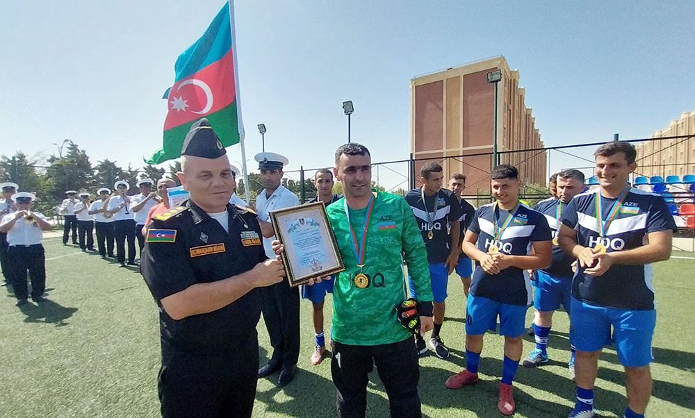 Azərbaycan hərbi dənizçiləri futbol yarışının qalibi oldu - FOTO