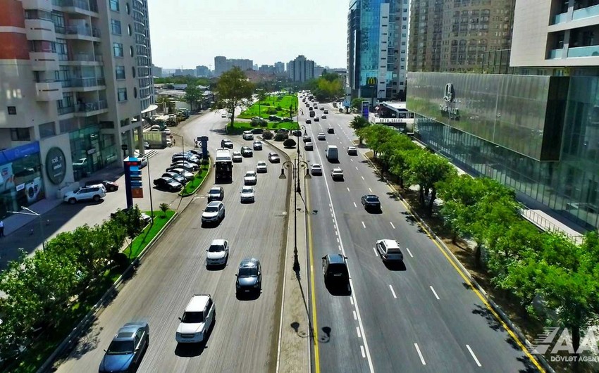 Bakının Tbilisi prospektinin bir hissəsində təmir yekunlaşdı - FOTO