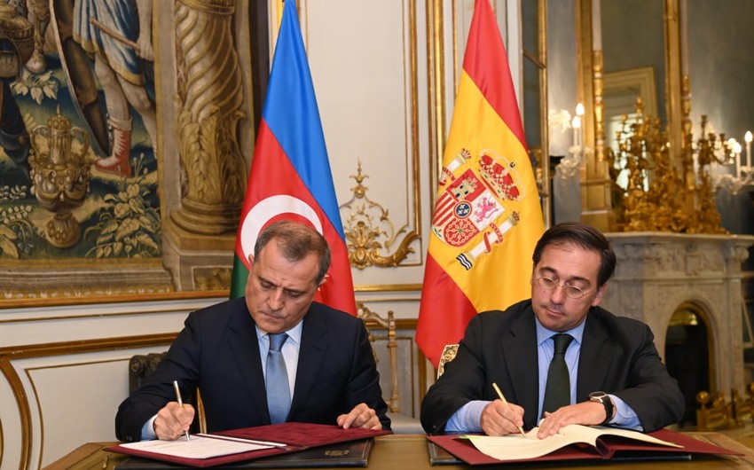 Azərbaycan və İspaniya arasında anlaşma memorandumu imzalanıb