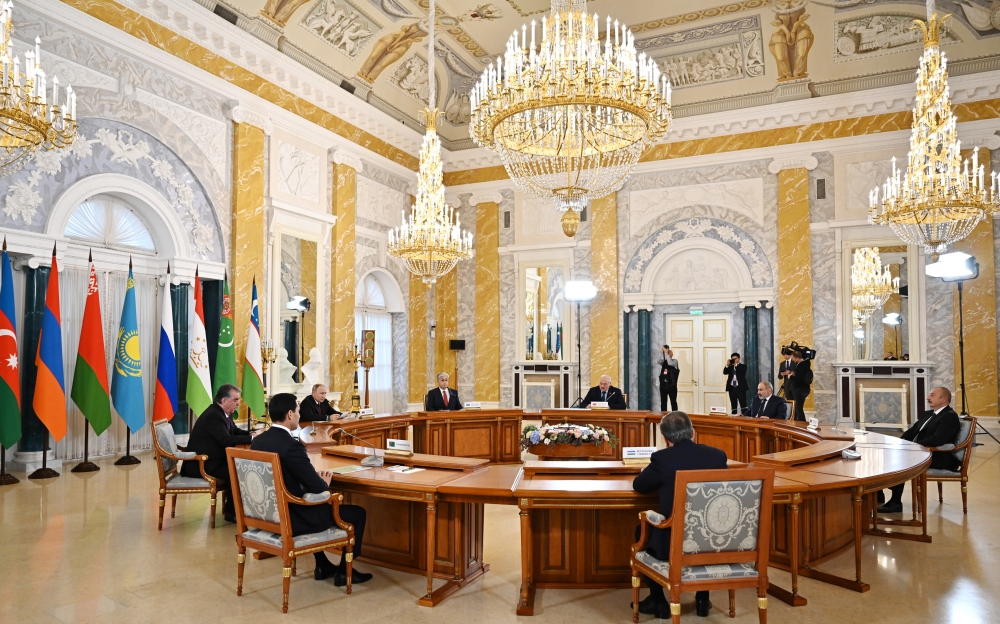 Sankt-Peterburqda MDB Dövlət Başçılarının görüşü keçirilib - FOTO 
