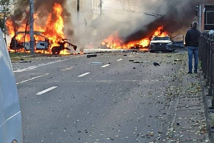 Kiyevdəki partlayışların yeni GÖRÜNTÜLƏRİ