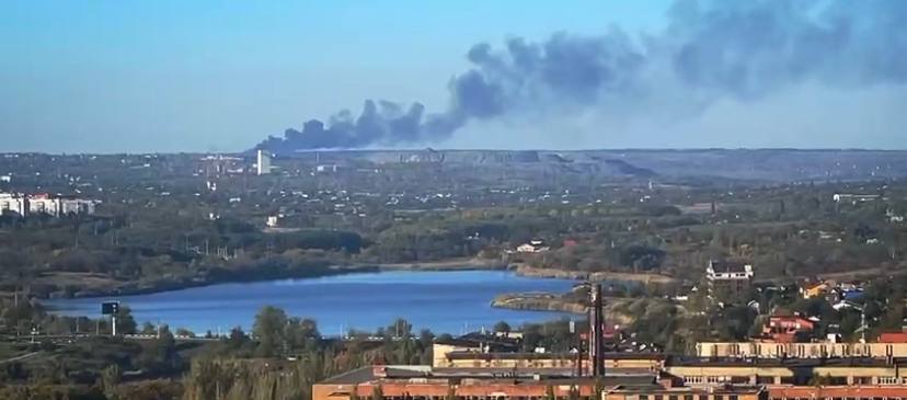 Donetskdə yanğın BAŞLAYIB – ANBAAN VİDEO 