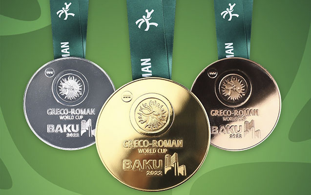 Dünya Kubokunda güləşçilərə təqdim ediləcək MEDALLAR - FOTO 