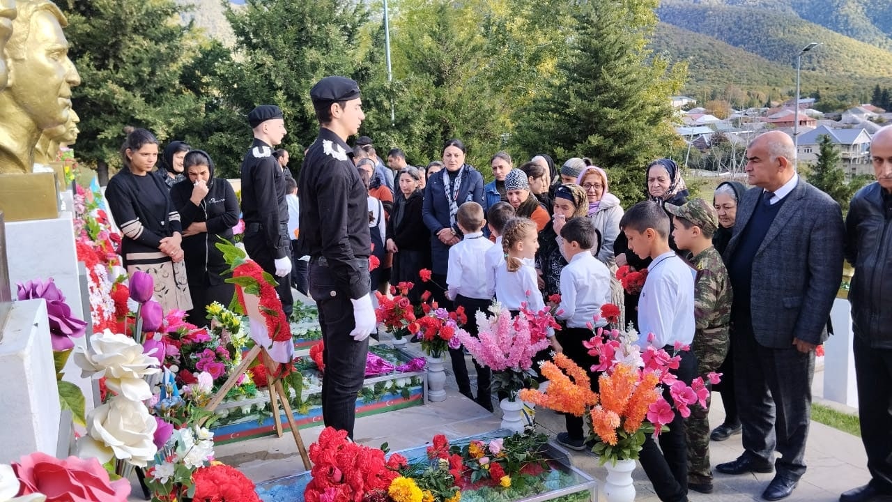 Oğuzda Vətən Müharibəsi qəhrəmanı doğum günündə anıldı - FOTO