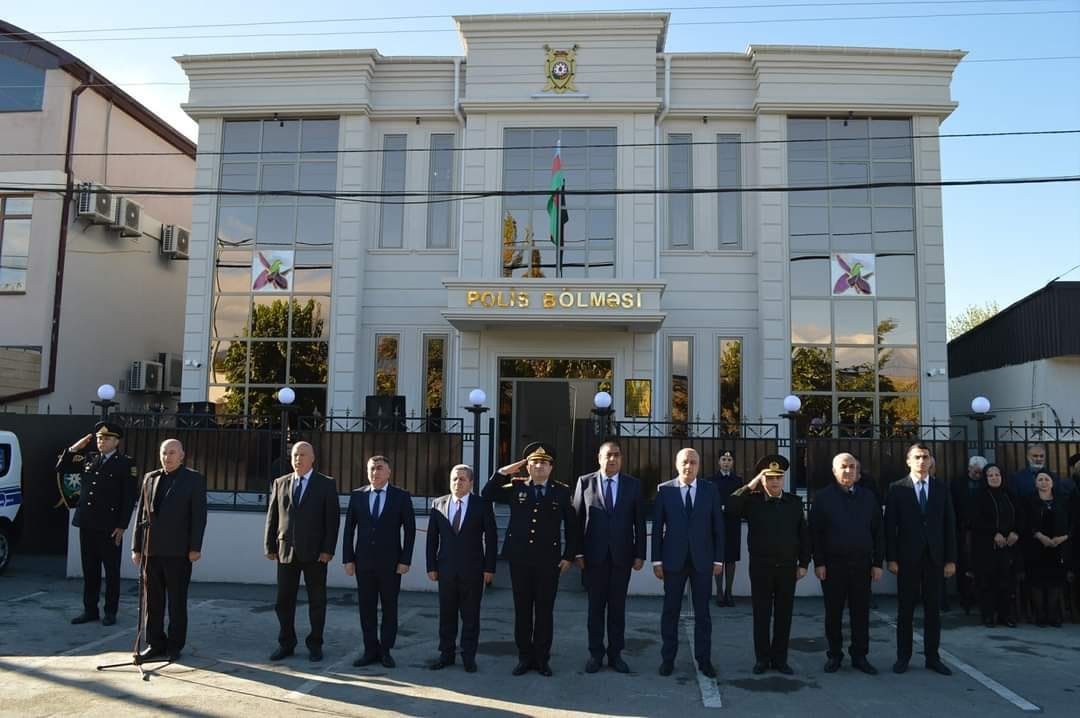 Balakənin ucqar qəsəbəsində yeni polis bölməsi istifadəyə verildi - FOTO 