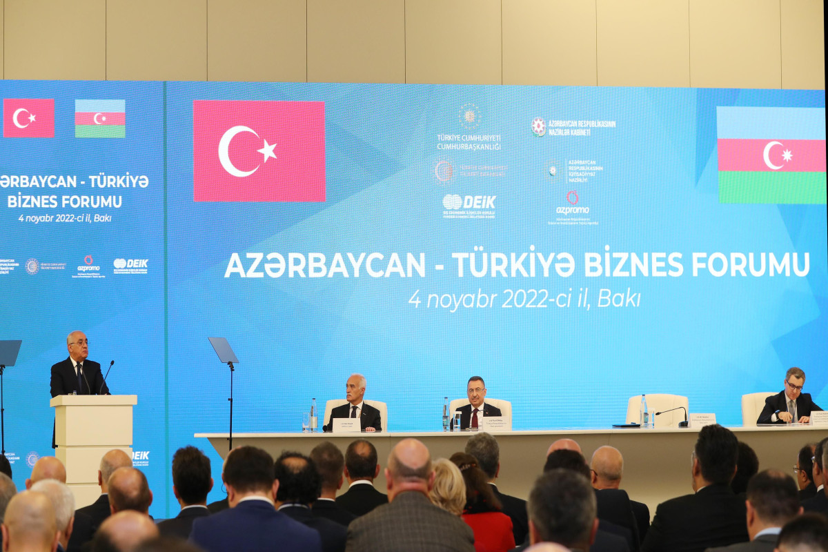 Azərbaycan-Türkiyə biznes forumunda bir çox sahədə əməkdaşlıq MÜZAKİRƏ EDİLİB - FOTO