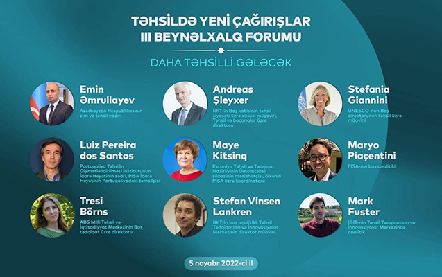 “Təhsildə yeni çağırışlar” III beynəlxalq forumu KEÇİRİLƏCƏK - VİDEO 
