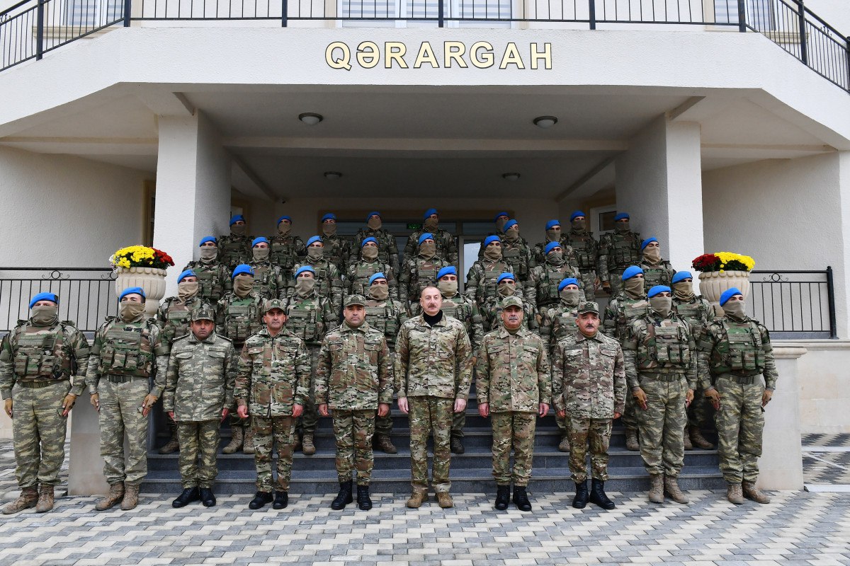 Prezident Füzulidə yeni yaradılmış hərbi hissə ilə tanış olub – YENİLƏNİB - FOTO  