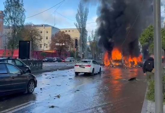 Rusiya bu gün Dnepr şəhərini belə bombaladı – ANBAAN VİDEO