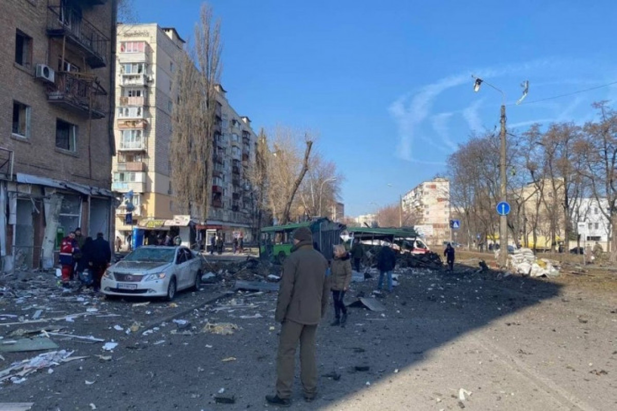 Kiyev vilayətinə atılan raket 3 nəfərin ölümünə səbəb oldu – YENİLƏNİB - VİDEO
