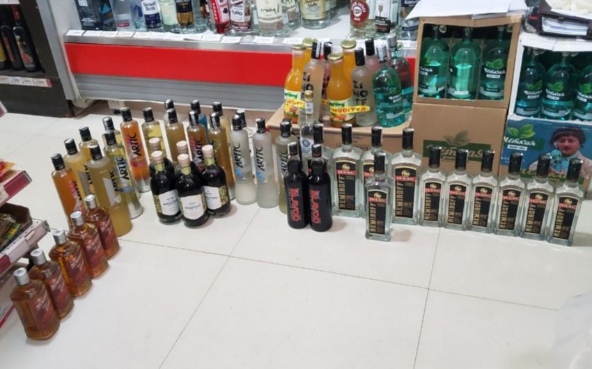 İstehlaka yararsız spirtli içkilərin satışının qarşısı alındı - FOTO