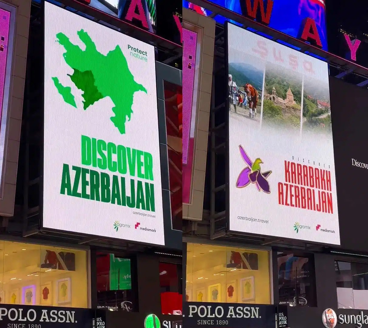 Nyu York meydanında Azərbaycana DƏSTƏK - ANBAAN VİDEO 