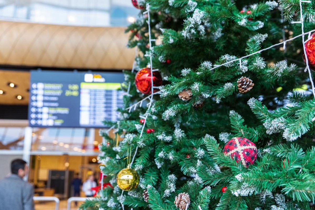 Bakı aeroportunda YENİ İL ab-havası yaşanır - FOTO 