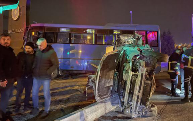 Türkiyədə avtobusla minik maşını toqquşub - 16 yaralı var - FOTO