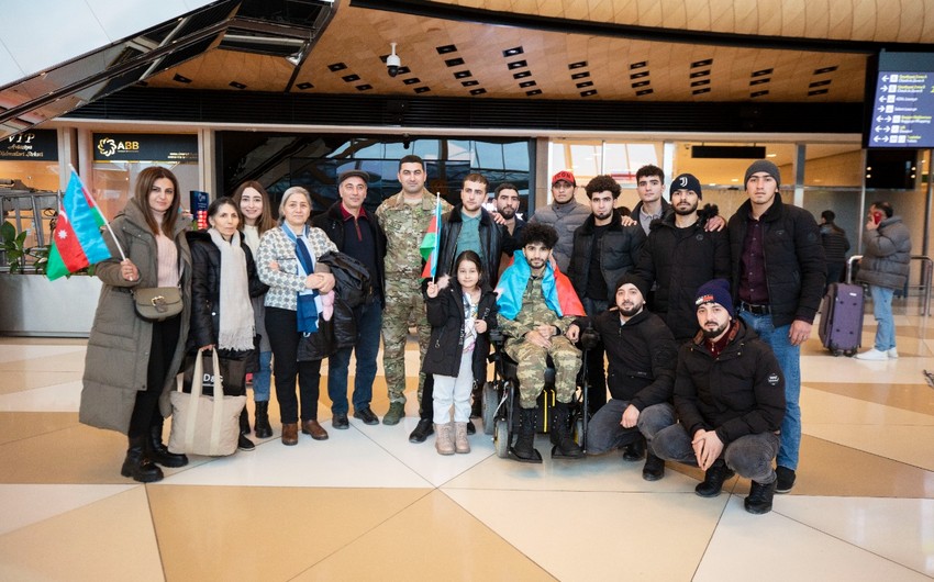 Türkiyəyə göndərilən daha bir qazimiz sağalaraq Vətənə qayıtdı - FOTO