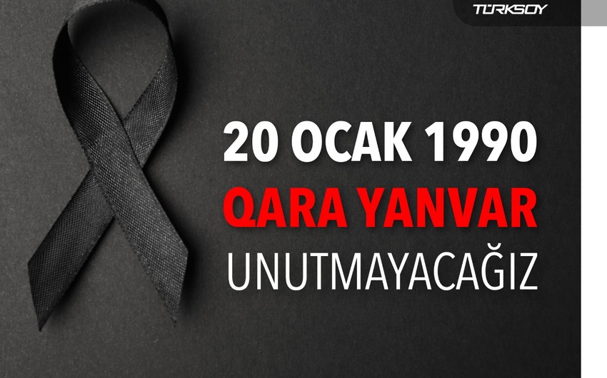 TÜRKSOY 20 Yanvarla bağlı Azərbaycan xalqına başsağlığı verib