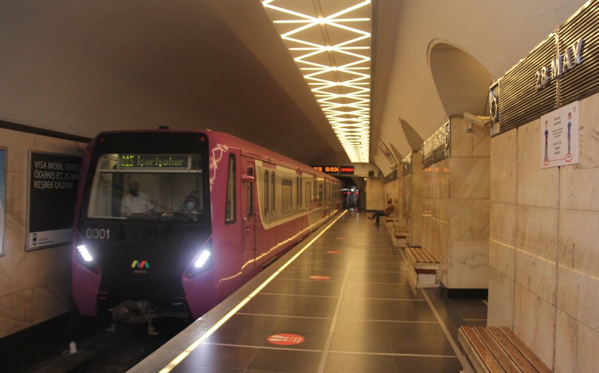 Bakı metropolitenində növbəti yeni qatar xəttə VERİLDİ