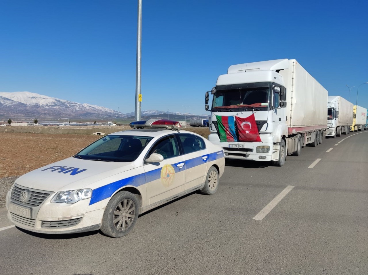 Azərbaycanın növbəti humanitar yardımı Kahramanmaraşa çatıb - FOTO/VİDEO 