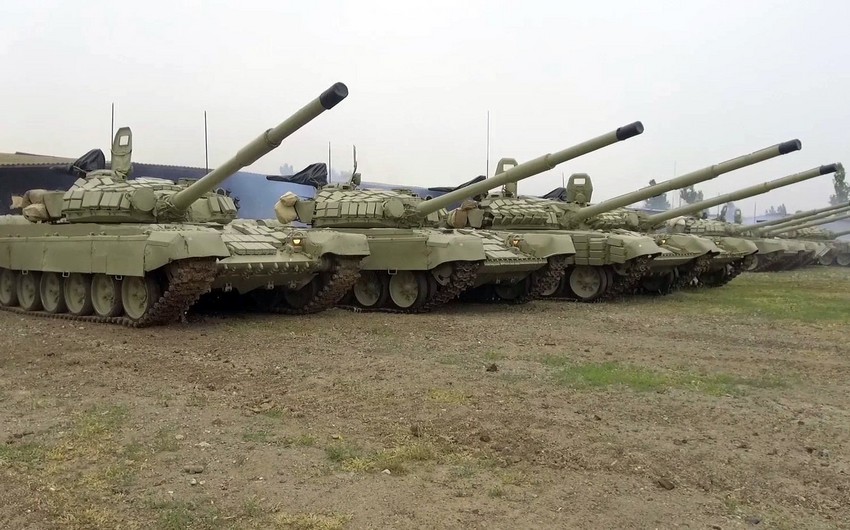 Ordumuzun tank bölmələrinin döyüş hazırlığı YOXLANILDI - VİDEO