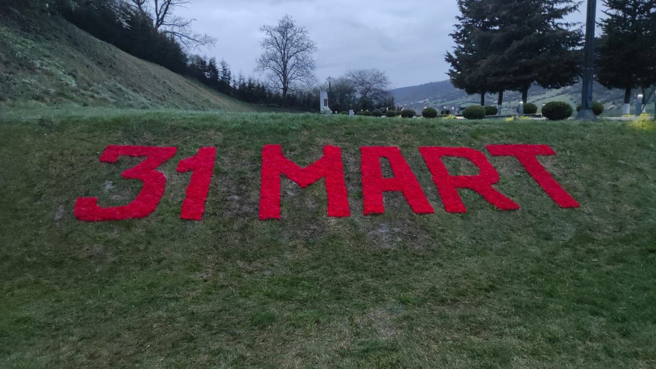 Qubada 31 mart- Azərbaycanlıların Soyqırımıı günü ilə bağlı hazırlıq işləri başa çatdı - FOTO 