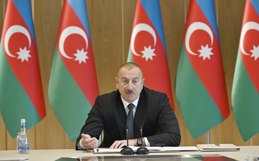 Prezident: “Bu gün Azərbaycan Bayrağı Zəngəzur dağlarında dalğalanır” - VİDEO