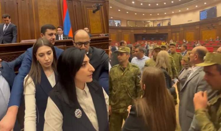 Ermənistan parlamentində baş verən davanın yeni görüntüləri yayıldı – VİDEO  