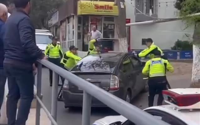 Polisə müqavimət göstərən “Prius” sürücüsü külli miqdarda narkotiklə TUTULDU - DİN