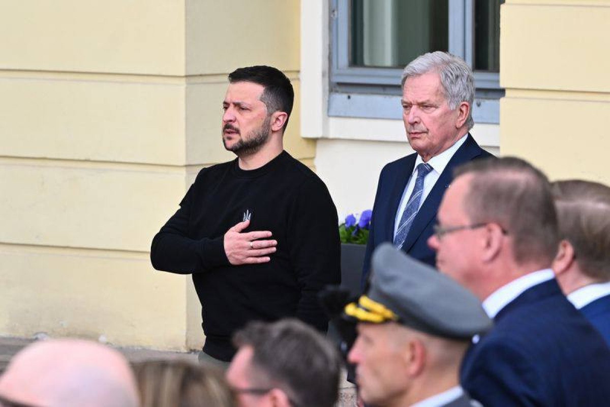 Zelenski Finlandiya Prezidenti ilə görüşüb - FOTO