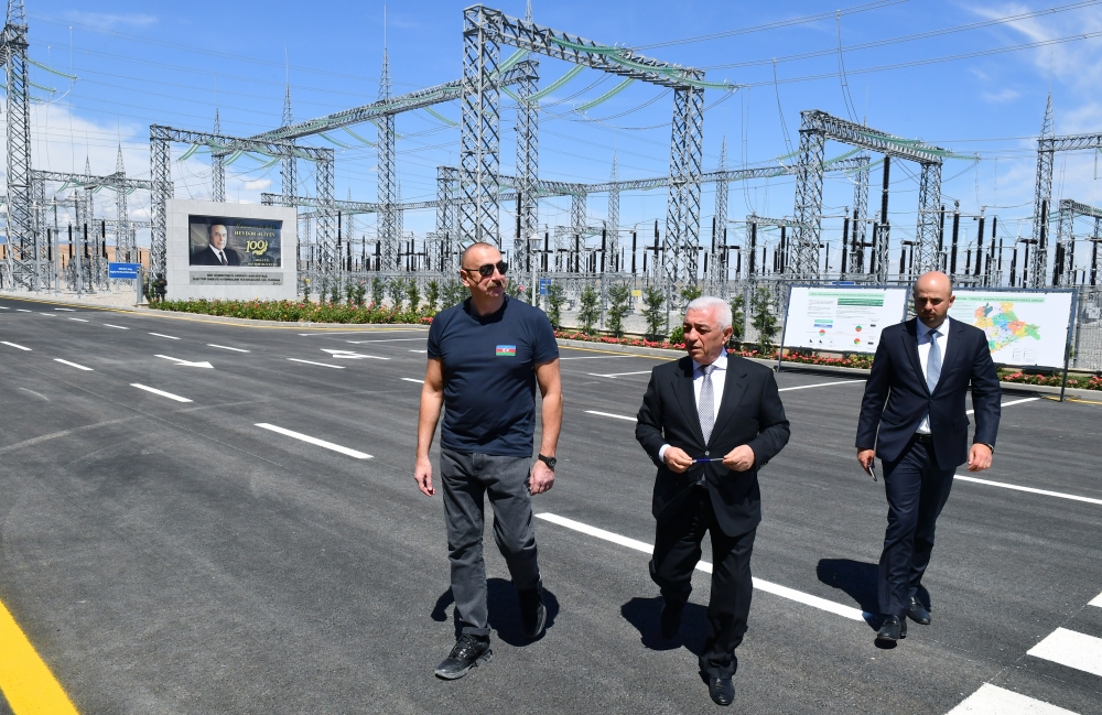 Prezident “Cəbrayıl” enerji qovşağının açılışında iştirak edib