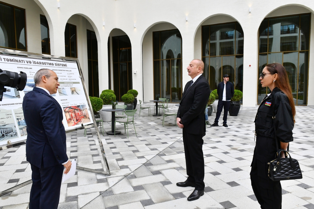 Prezident Şuşa Otel-Konqres Mərkəzi Kompleksinin açılışında iştirak edib - FOTO