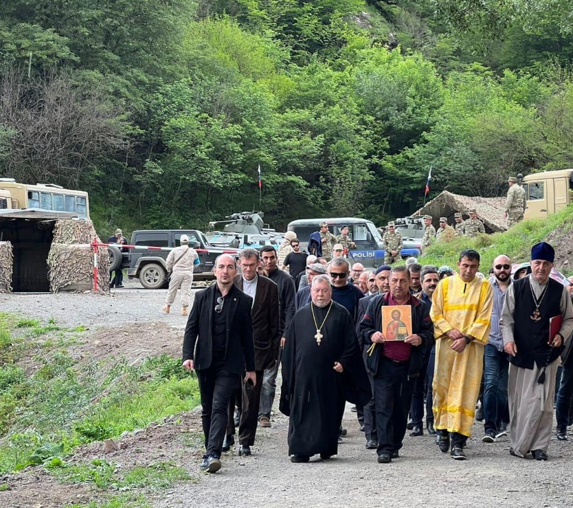 Dini icmaların nümayəndələri Xudavəng monastır kompleksini ziyarət etdi - FOTO