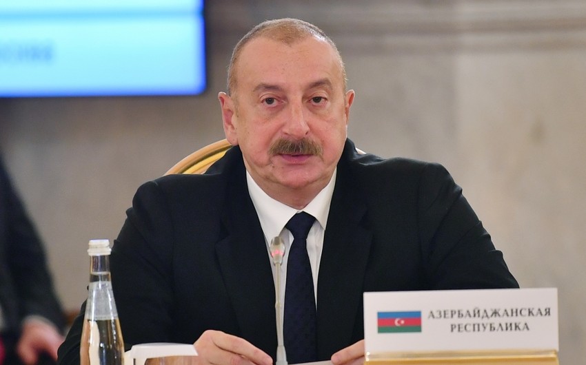 İlham Əliyev: “Azərbaycanın gəmiqayırma imkanları Xəzərdəki qonşularımıza da təqdim olunub”