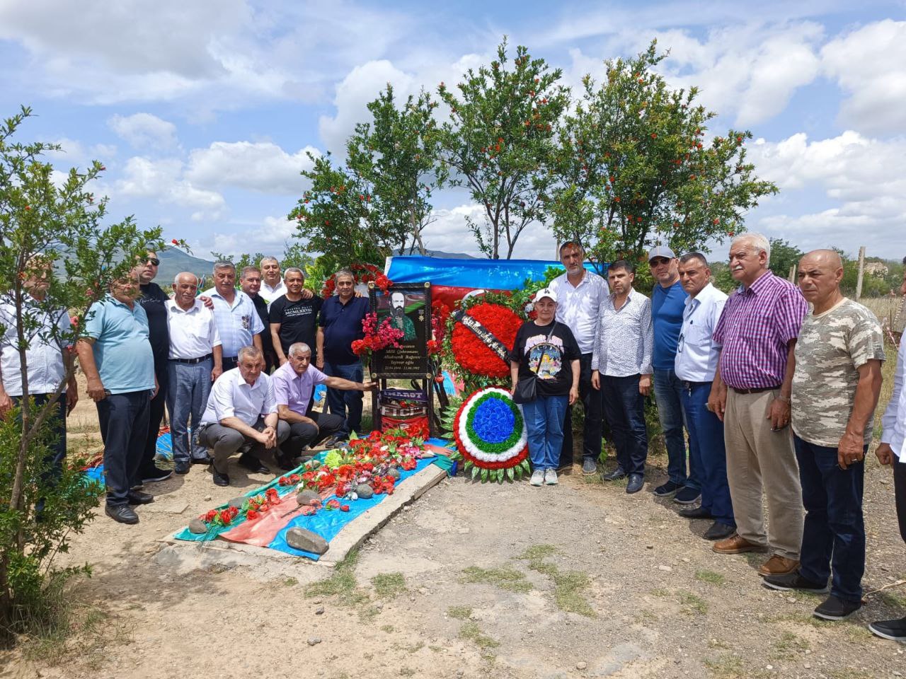 Azərbaycanın milli qəhrəmanı Allahverdi Bağırovun məzarı ZİYARƏT EDİLİB - FOTO