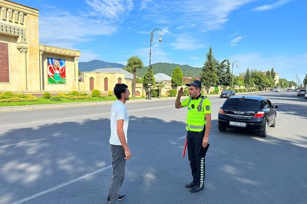 Balakəndə qaydaları pozan piyadalar barəsində tədbir görüldü - FOTO 