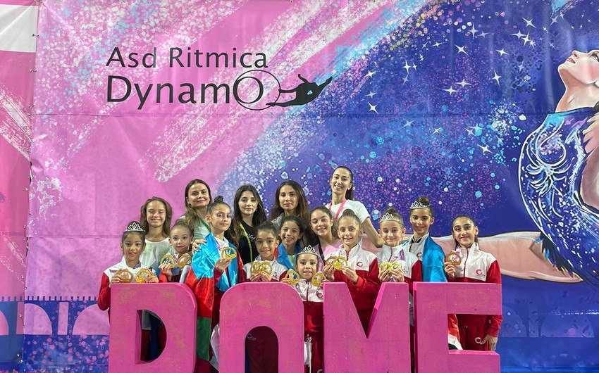 Azərbaycan gimnastları Romada qızıl medal qazandılar - FOTO