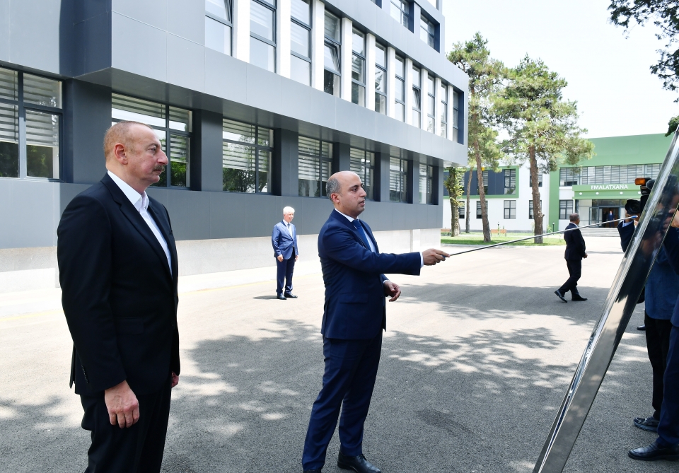 İlham Əliyev Cəlilabad Dövlət Peşə Təhsil Mərkəzinin açılışında iştirak etdi - FOTO/VİDEO