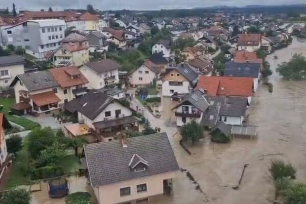 Sloveniyada qırmızı təhlükə səviyyəsi elan edildi - VİDEO