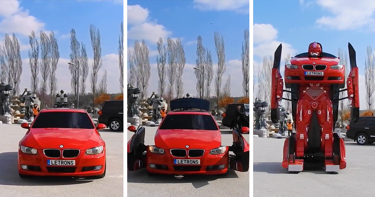 Türkiyəli mühəndislər BMW avtomobili əsasında “transformer” yaratdılar - VİDEO