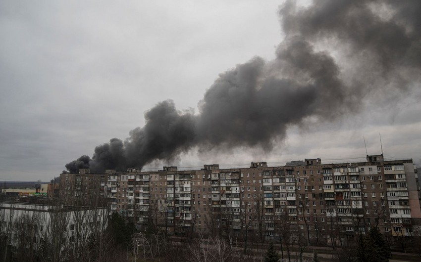 Kiyevdə DİN-in binası yaxınlığında partlayış: Yaralananlar var 