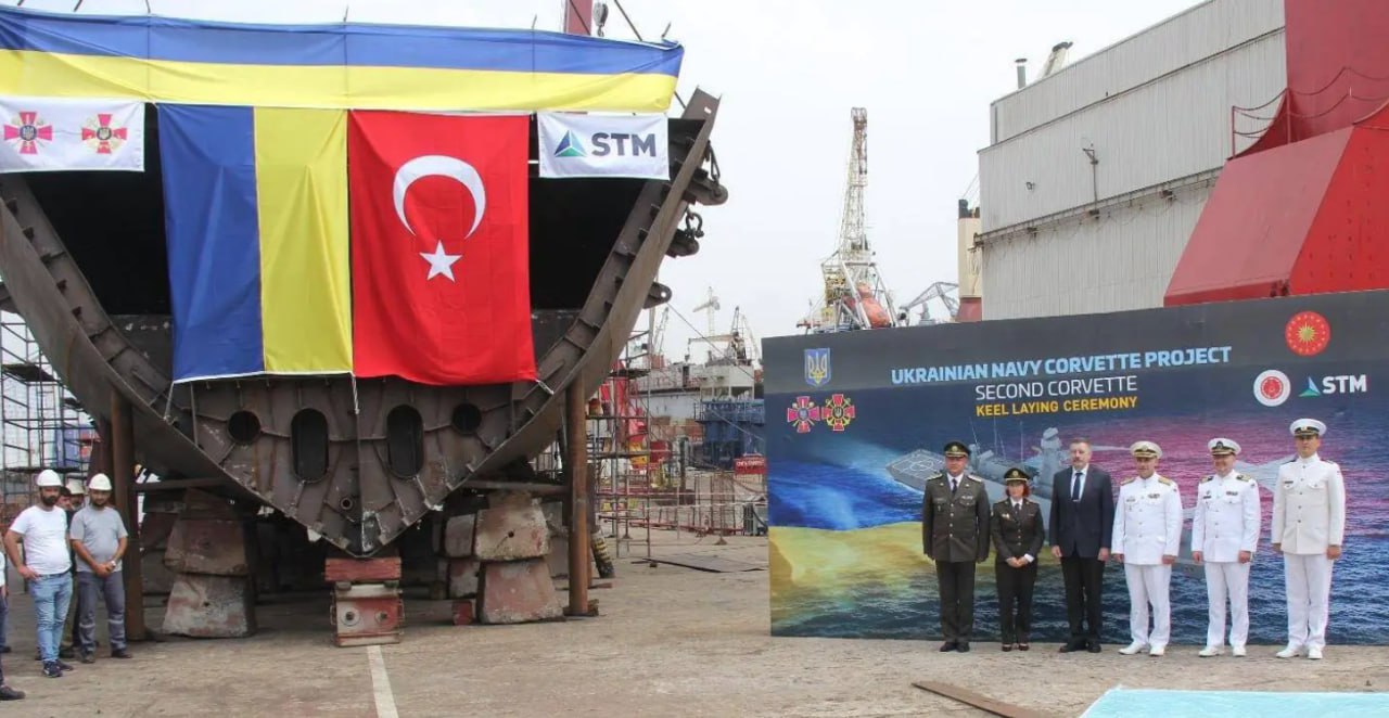 Türkiyə Ukrayna üçün döyüş gəmisinin tikintisinə başladı