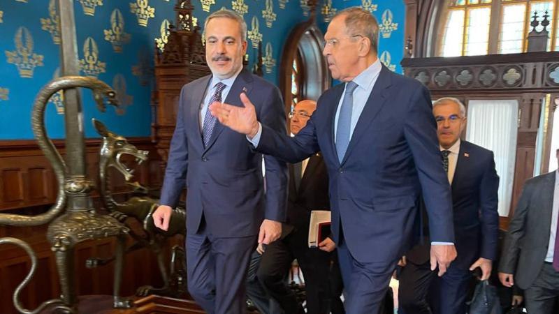 Hakan Fidanla Lavrov arasında görüş BAŞLADI - VİDEO