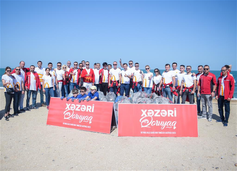“Xəzəri qoruyaq”: “McDonald’s Azərbaycan”ın əməkdaşları sahilin tullantılardan təmizlənməsi aksiyasında iştirak ediblər