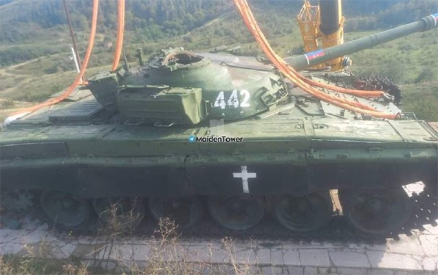Albert Aqarunovun Şuşada vurduğu tank 31 ildən sonra BAKIDA - VİDEO 