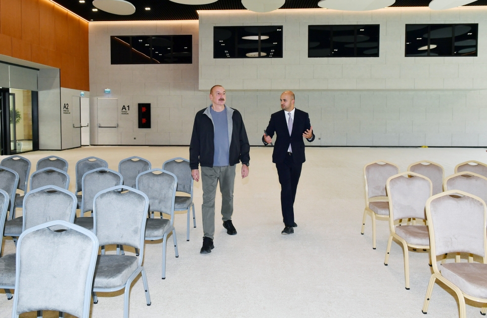 Prezident Zəngilan Konqres Mərkəzi Kompleksinin açılışını ETDİ - FOTO